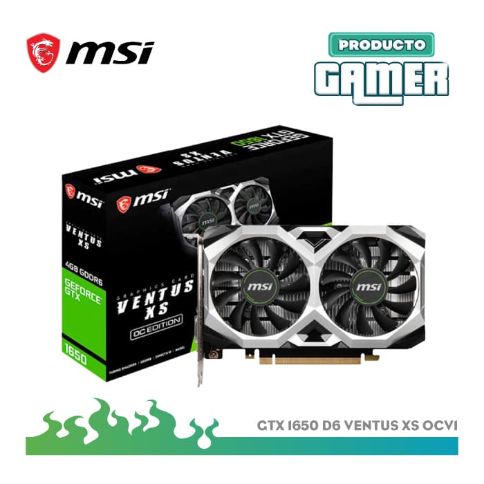 Tarjeta de video msi gtx online 1650